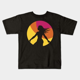 T-shirt with a girl's design and attractive colors inspired by the sunset. Kids T-Shirt